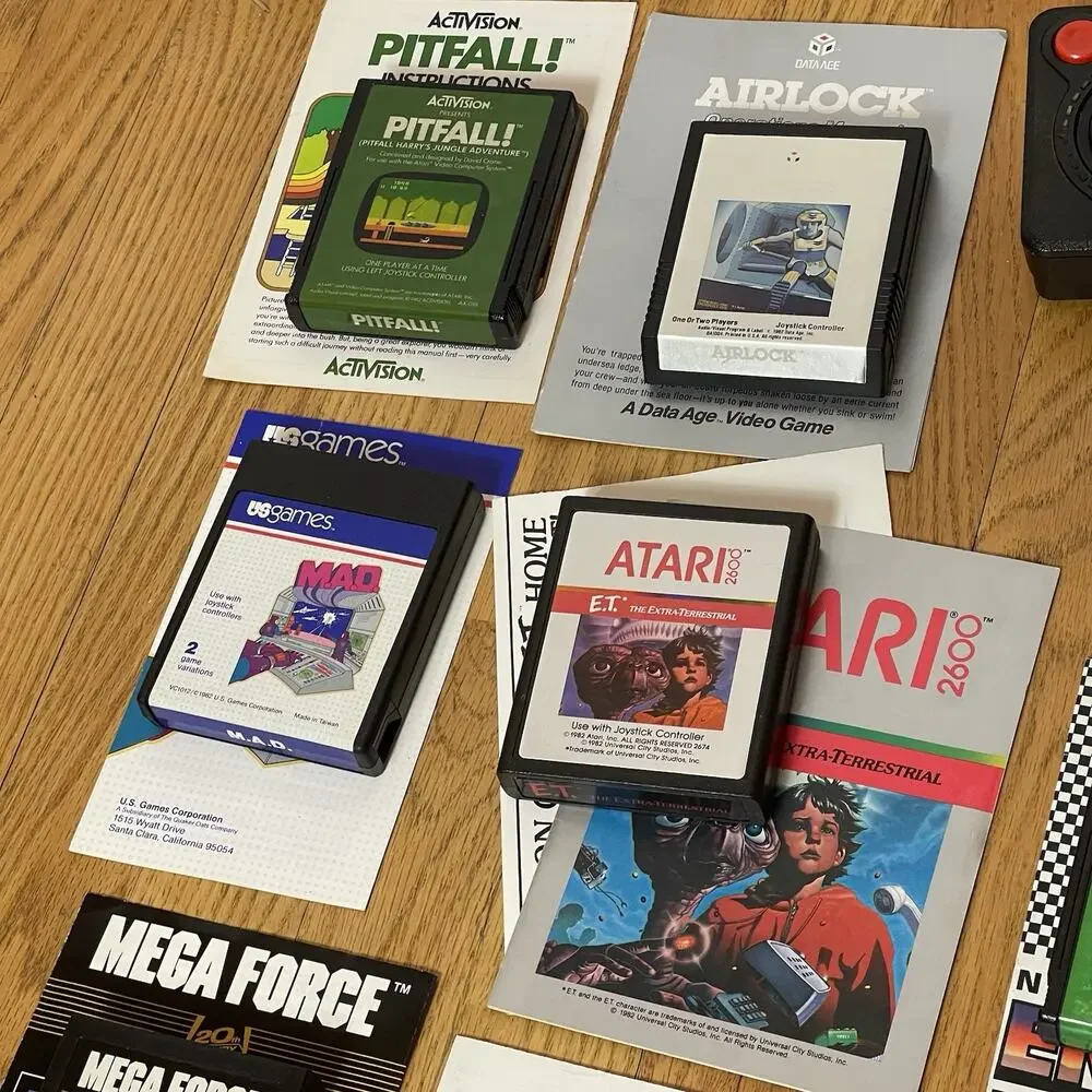 Atari 2600 Light Sixer 6 Switch Console Bundle 25 Game W/ Manuals Tested